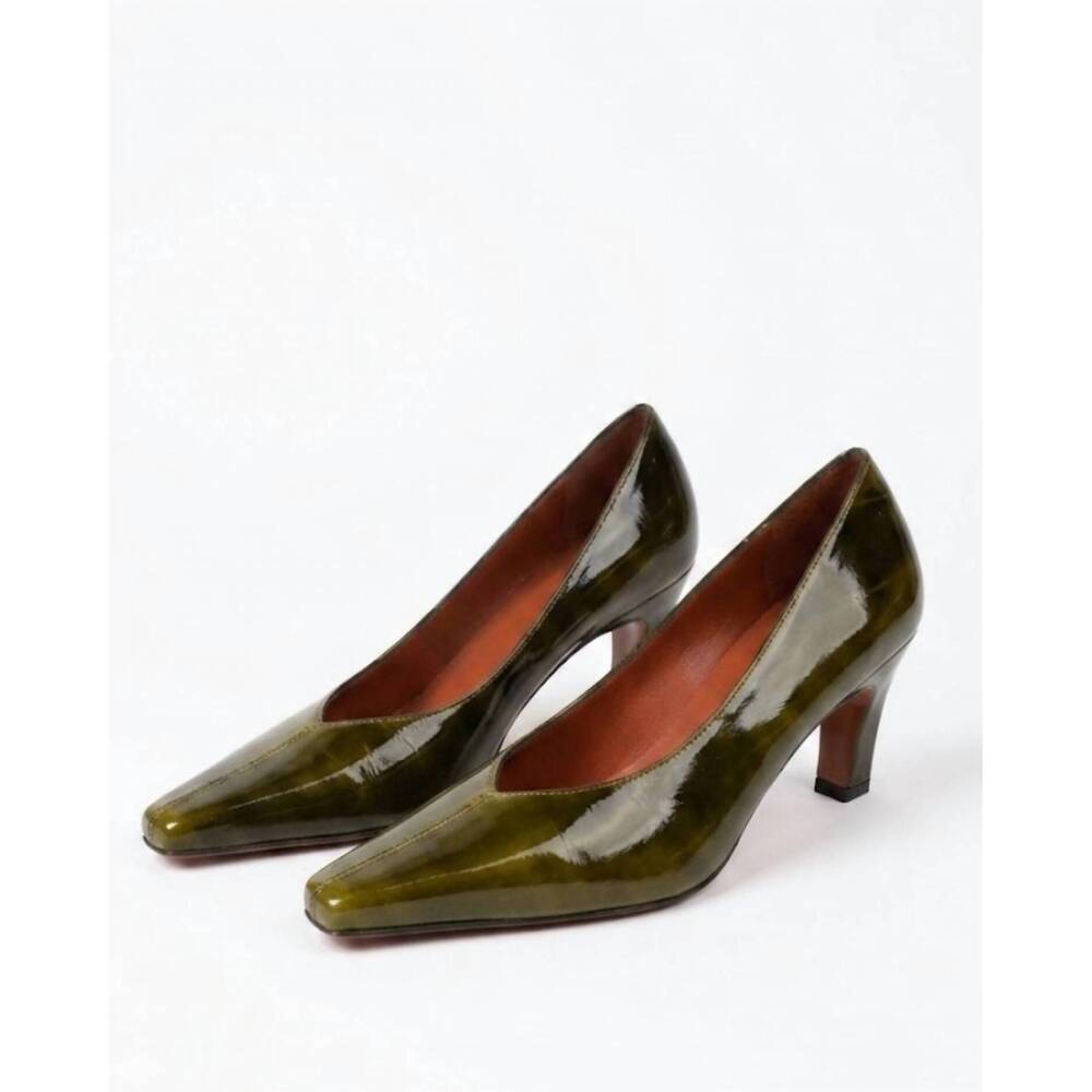 NEW ROBERTO FESTA women's wara pump sandal in bottiglia green